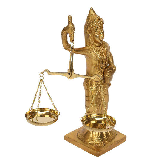 NOVELIKA - Brass Lady Justice statue or Goddess of Justice(NA734) NOVELIKA - Brass Lady Justice statue or Goddess of Justice(NA734)