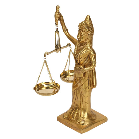 NOVELIKA - Brass Lady Justice statue or Goddess of Justice(NA734) NOVELIKA - Brass Lady Justice statue or Goddess of Justice(NA734)