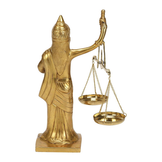 NOVELIKA - Brass Lady Justice statue or Goddess of Justice(NA734) NOVELIKA - Brass Lady Justice statue or Goddess of Justice(NA734)