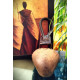 NOVELIKA - Traditional  Brass Buddha Motif Hanging Cow Bell (NA735)