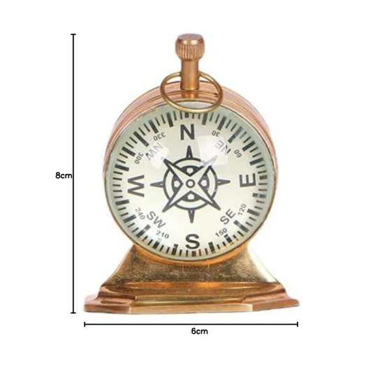 NOVELIKA- Vintage Style Brass Table Clock with a London Dial(NA739)