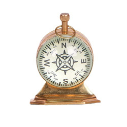 NOVELIKA- Vintage Style Brass Table Clock with a London Dial(NA739)