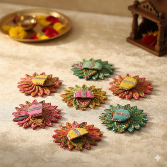 Laddu Gopal Poshak Multicolor Dress (Lado Gopal dress/poshak) Set Of 5