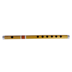 Indian Bamboo Flute - Musical Instrument - 7 Finger Hole - 2B Scale Natural Bamboo Flute - Set Of 1 Indian Bamboo Flute - Musical Instrument - 7 Finger Hole - 2B Scale Natural Bamboo Flute - Set Of 1
