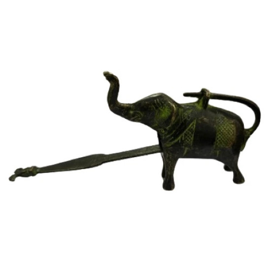 Vintage Antique Look Elephant Brass Padlock - For Home Decor Collection Or Gifting 