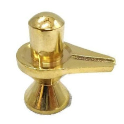 NOVELIKA - Brass Shivling (or Shiva Lingam)  God Idol Brass For Pooja Items Collectible Handicraft ( Set 1 )