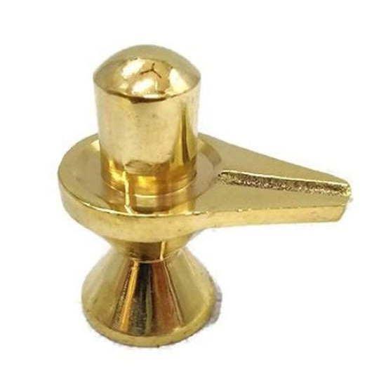 NOVELIKA - Brass Shivling (or Shiva Lingam)  God Idol Brass For Pooja Items Collectible Handicraft ( Set 1 )