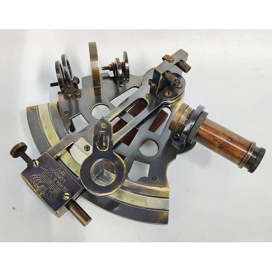 Antique Brass Maritime Nautical Sextant Marine Astrolabe Ship's Instruments Decorative Nautical Antique Brass Maritime Nautical Sextant Marine Astrolabe Ship's Instruments Decorative Nautical