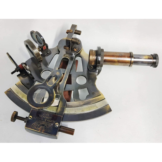 Antique Brass Maritime Nautical Sextant Marine Astrolabe Ship's Instruments Decorative Nautical Antique Brass Maritime Nautical Sextant Marine Astrolabe Ship's Instruments Decorative Nautical
