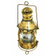 NOVELIKA -Nautical Marine Brass Boat Light or Ship Antique Brass Anchor Oil Lantern Lamp  (Set of 1)