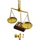Old Vintage Brass Weight Scale Home Décor Antique Weight Balancing Scale Taraju . Small Brass Weight Scale . 7.5 Inches.