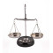 NOVELIKA -Silver & Black  Scale Vintage Metal Weight Scale Home Décor Antique Weight Balancing Scale Taraju, Height 6 Inch