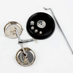 NOVELIKA -Silver & Black  Scale Vintage Metal Weight Scale Home Décor Antique Weight Balancing Scale Taraju, Height 6 Inch