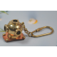 NOVELIKA - Vintage Style Helmet keychain, Made of Brass and Copper. 1 Piece.