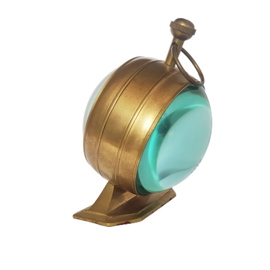 NOVELIKA - Brass Table Clock Solid Brass Office/Hotel/Motel Décor with Convex Glass Face