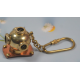 NOVELIKA - Vintage Style Helmet keychain, Made of Brass and Copper. 1 Piece.