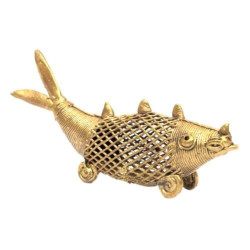 100% Brass Fish decorative - For Art Figurine Home Decor & Table Decor Collectible Showpiece  100% Brass Fish decorative - For Art Figurine Home Decor & Table Decor Collectible Showpiece