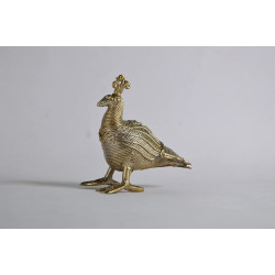 NOVELIKA -Vintage  Dhokra Net Peacock Showpiece For  I Home Decor I Interior I Handcrafted I Handmade I= Set of 1