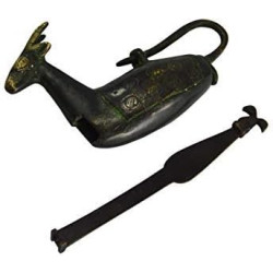 Deer Design Lock Finish Brass Animal Padlock - For  Home Decor Collection Or Gifting (Brass 100%)