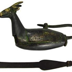 Deer Design Lock Finish Brass Animal Padlock - For  Home Decor Collection Or Gifting (Brass 100%)