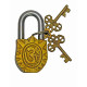 NOVELIKA - Vintage Brass Padlock/Lock with Lord Ganesh (Hindu God Ganapati, Ganapathi or Vinayaka) Sculpted in Brass Metal (Pack of1) NOVELIKA - Vintage Brass Padlock/Lock with Lord Ganesh (Hindu God Ganapati, Ganapathi or Vinayaka) Sculpted in Brass Metal (Pack of1)
