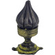 NOVELIKA -Vintage Brass Lotus Flower Decorative Candle or Dhoop Holder like a Lotus Flower, Often sitting on a Tortoise base.
