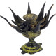 NOVELIKA -Vintage Brass Lotus Flower Decorative Candle or Dhoop Holder like a Lotus Flower, Often sitting on a Tortoise base.