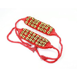 Novelika Dance Ghungroo (20 + 20) Red 2 Line with Cushion Pads Bell (NOV1005) Novelika Dance Ghungroo (20 + 20) Red 2 Line with Cushion Pads Bell (NOV1005)