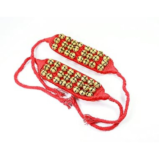 Novelika Dance Ghungroo (20 + 20) Red 2 Line with Cushion Pads Bell (NOV1005) Novelika Dance Ghungroo (20 + 20) Red 2 Line with Cushion Pads Bell (NOV1005)