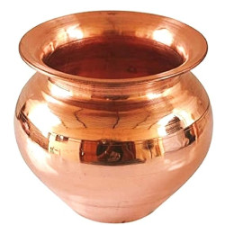 100% Pure Copper Kalash Lota  - For Pooja  Lota for Home and Temple