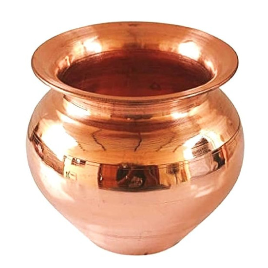 100% Pure Copper Kalash Lota  - For Pooja  Lota for Home and Temple