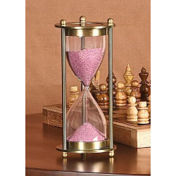 Vintage Decorative  Timer Hour Glass Sandglass Clock Ideal Brass 1 Minute Antique Brass Sand Timer (Set of 1)  Vintage Decorative  Timer Hour Glass Sandglass Clock Ideal Brass 1 Minute Antique Brass Sand Timer (Set of 1)
