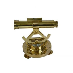 Novelika- Golden Brass Antique Alidade with Compass and Telescope (NA553A)