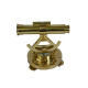 Novelika- Golden Brass Antique Alidade with Compass and Telescope (NA553A)