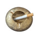 Novelika- Brass Round Design Ash Tray (NA552A)