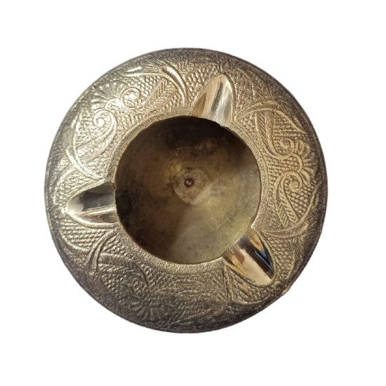 Novelika- Brass Round Design Ash Tray (NA552A)