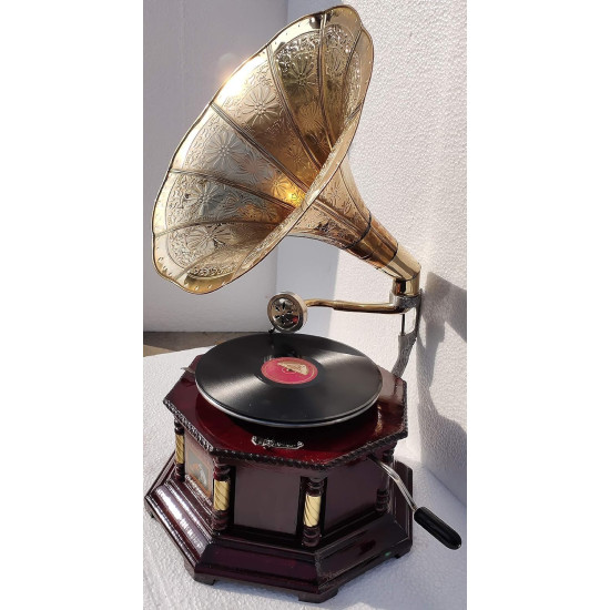 Novelika- Antique Vintage Replica Gramophone Phonograph  (NA556A)