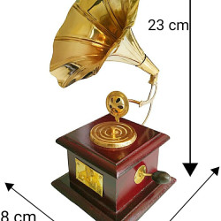 Novelika- Brass Vintage Gramophone Showpiece (NA555A)