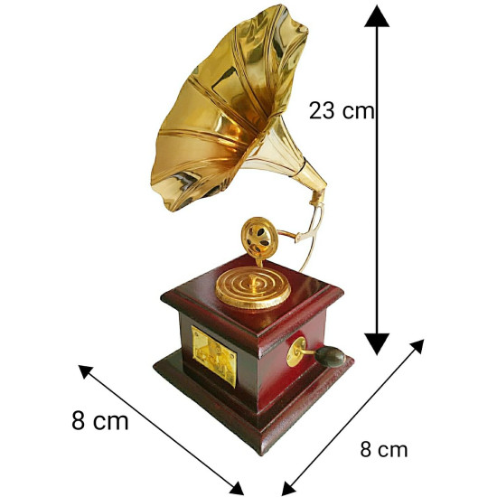 Novelika- Brass Vintage Gramophone Showpiece (NA555A)