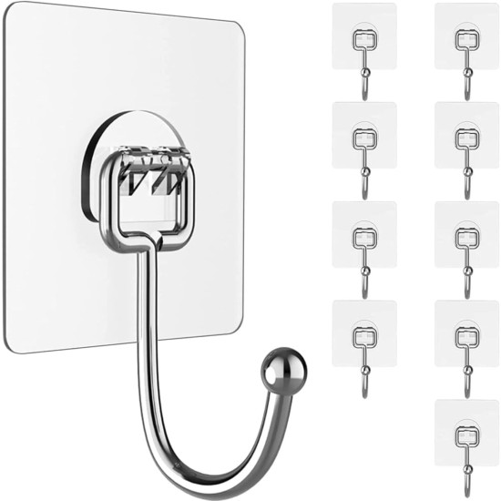 Novelika- Self-Adhesive Heavy Duty Wall Hooks(NA561A) Novelika- Self-Adhesive Heavy Duty Wall Hooks(NA561A)