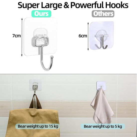 Novelika- Self-Adhesive Heavy Duty Wall Hooks(NA561A) Novelika- Self-Adhesive Heavy Duty Wall Hooks(NA561A)