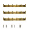 Novelika- Antique Brass 6 Pin Metal Bathroom Cloth Hooks(NA562A)
