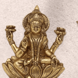 NOVELIKA- Gajalakshmi brass wall hanging set(03)
