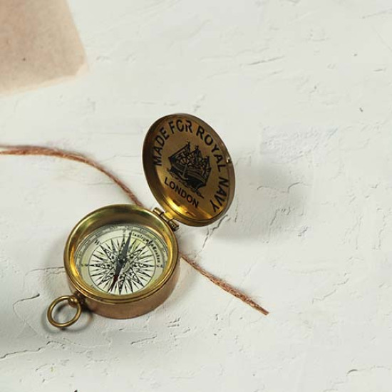 NOVELIKA - Brass Nautical Vintage Replica Nautical Brass Pocket Transit Compass-For Royal Army (Pack Of 1 )