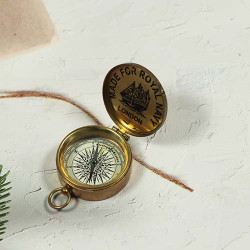 NOVELIKA - Brass Nautical Vintage Replica Nautical Brass Pocket Transit Compass-For Royal Army (Pack Of 1 )