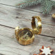 Novelika Beautiful Gold Color  Brass  Pocket Compass Outdoor Navigation Camping/Hiking Steampunk Accessory