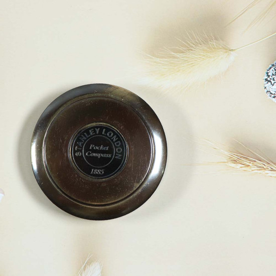 NOVELIKA- (STANLEY LONDON) -1885 Pocket Compass  Round Shape Unique Design Premium Quality.