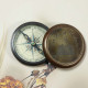 Antique Brass Sundial Compass Camping/Hiking Steampunk Accessory - Sir Lord Kelvin 1824 - 1907 Metal Compass Antique Brass Sundial Compass Camping/Hiking Steampunk Accessory - Sir Lord Kelvin 1824 - 1907 Metal Compass