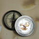 NOVELIKA- CHARLES BABBAGE- Antique Vintage Solid Brass Sports  Compass  Round Shape Unique Design Premium Quality for Finding Direction