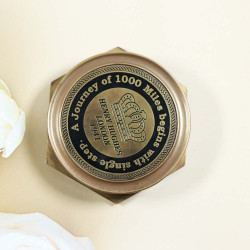 Antique Brass Sundial Marine Compass Camping/Hiking Steampunk Accessory - HENRY HUGHES LONDON 1941 Metal Compass